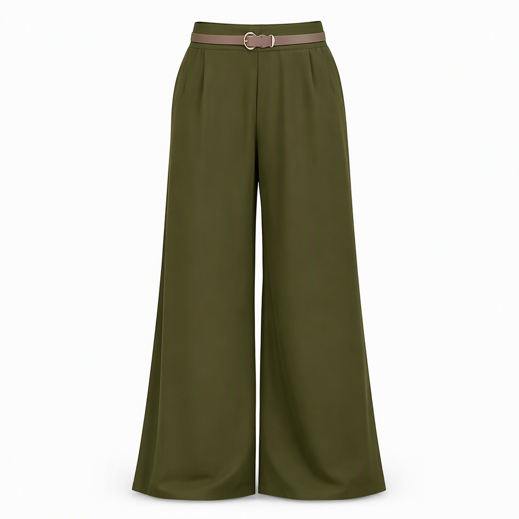 Women's Casual Wide Leg Suit Pants Autumn Winter Long Trousers