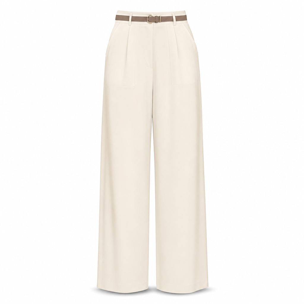 Women's Casual Wide Leg Suit Pants Autumn Winter Long Trousers