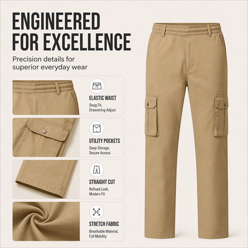 Men's Breathable Loose-Fit Cargo Pants