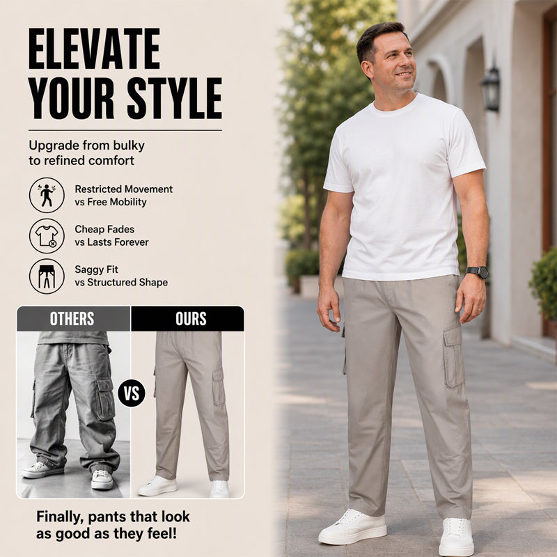 Men's Breathable Loose-Fit Cargo Pants