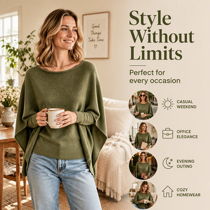 Women's Chic Mock 2-Piece Draped Shawl Top