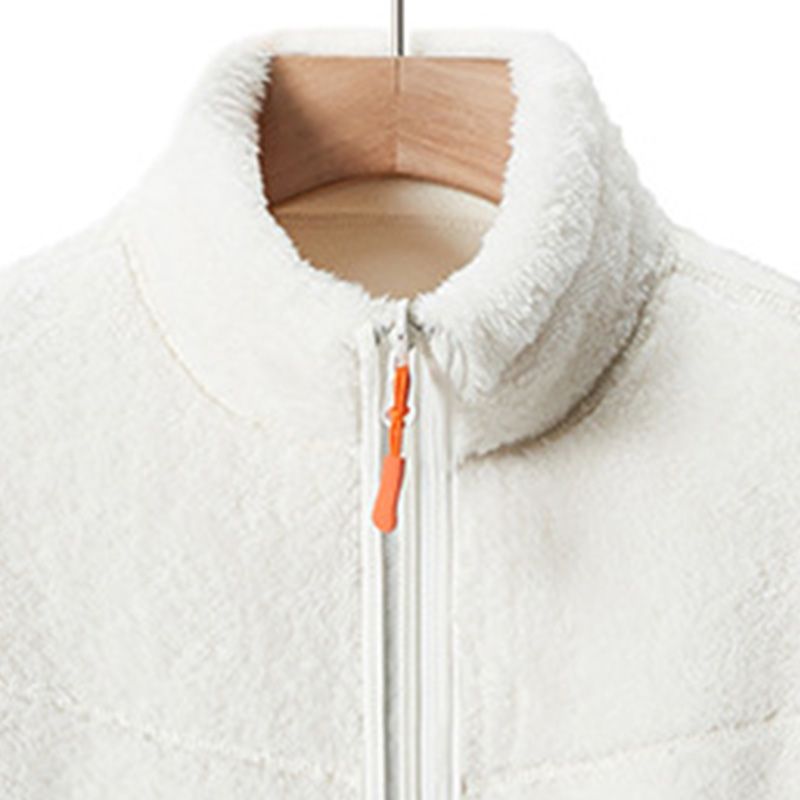 Faux Fleece Lined Casual Versatile Warm Jacket for Women