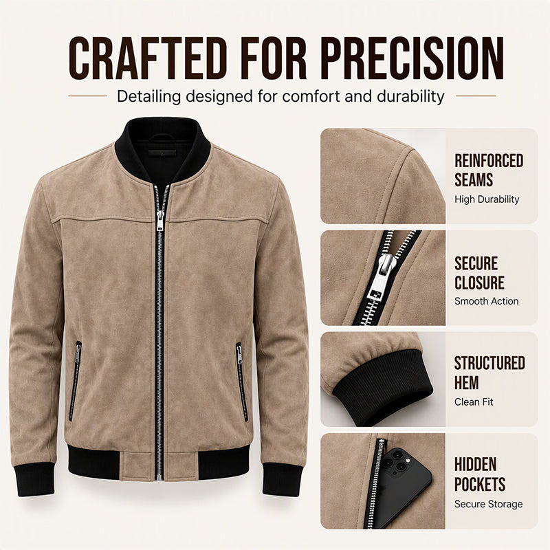 Men's Classic Casual Bomber Jacket