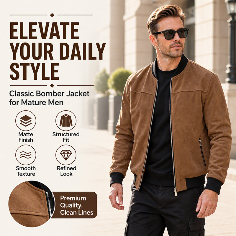 Men's Classic Casual Bomber Jacket