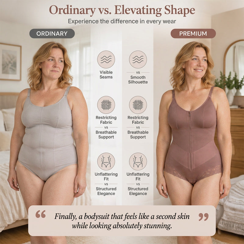 Women's Plus Size Tummy Control Bodysuit Shapewear