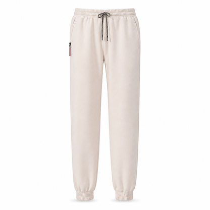 Women's Fleece Lined Winter Jogger Pants with Zipper Pockets