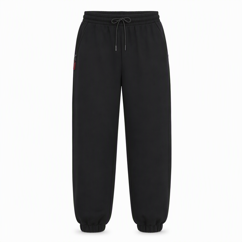 Women's Fleece Lined Winter Jogger Pants with Zipper Pockets