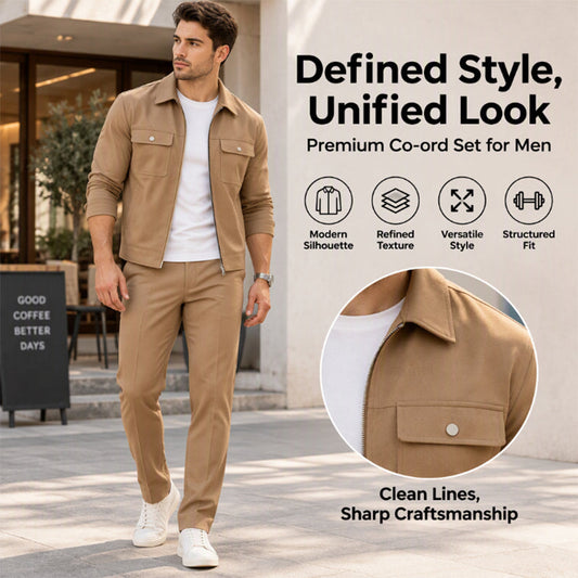 Men's Casual Stylish Jacket and Pants Set