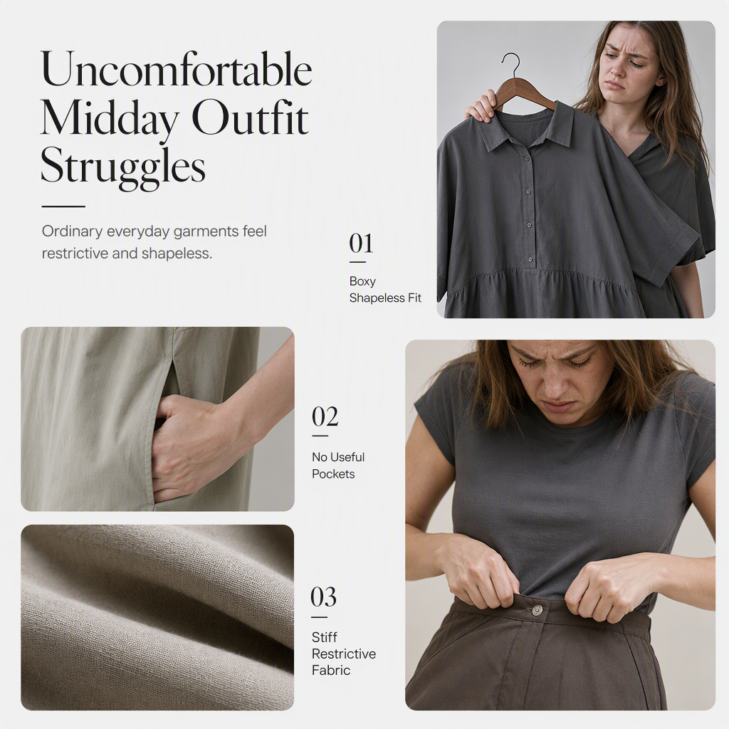 🌸 Turn-Down Collar Shirt Dress – Feminine Fit & Versatile Styling – Perfect for Every Look