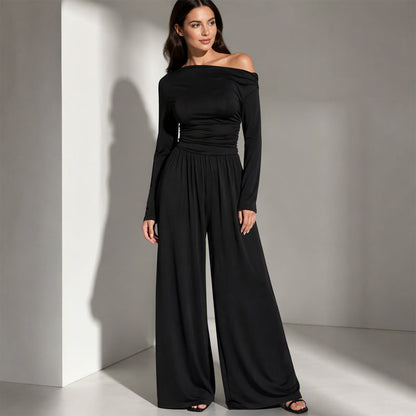 👖✨ Women's Off-Shoulder Wide-Leg Jumpsuit – Flattering, Elegant & Effortlessly Chic