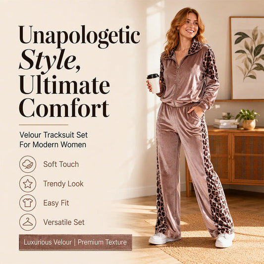Women's Casual Leopard Print 2-Piece Set