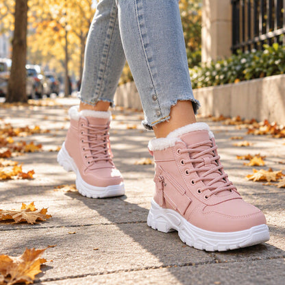 Women's Winter Warm Plush-Lined Ankle Boots
