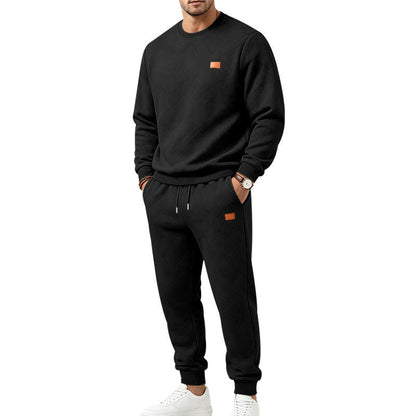 Men's Casual Textured Jacquard Sports Set