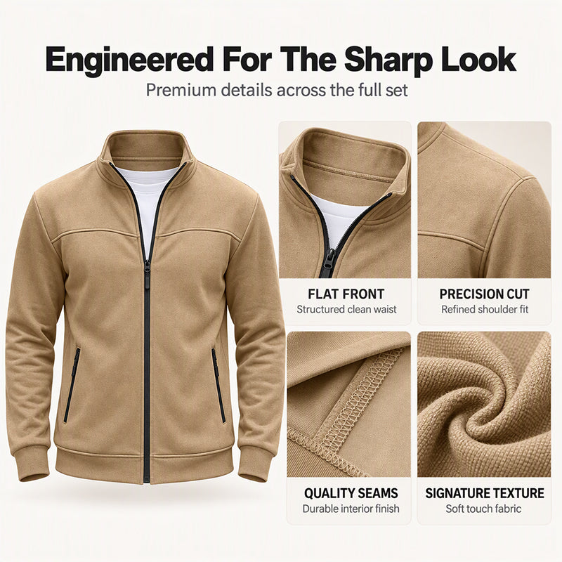 Men's Casual Stand Collar Jacket