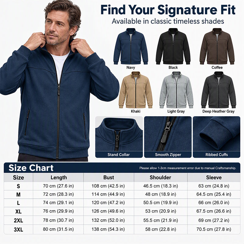 Men's Casual Stand Collar Jacket