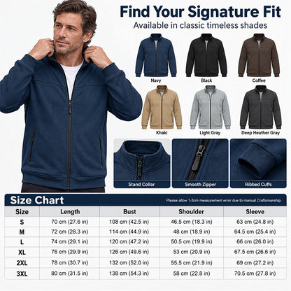 Men's Casual Stand Collar Jacket