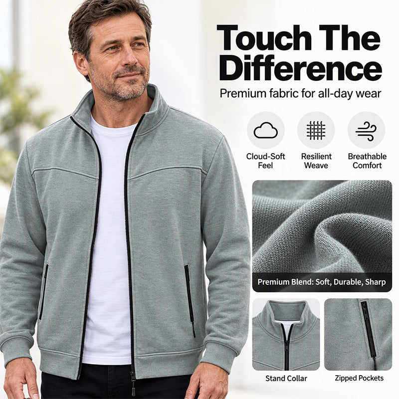 Men's Casual Stand Collar Jacket