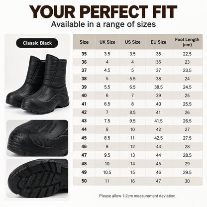 🖤Black Friday Sale:50% OFF🖤 Unisex Plush-Lined Waterproof Snow Boots