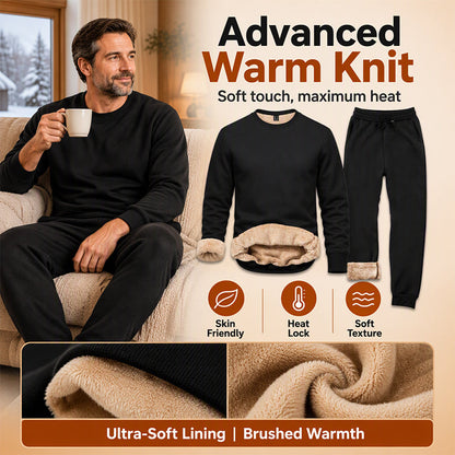 Men's Winter Warm Sweatshirt and Sweatpants Set