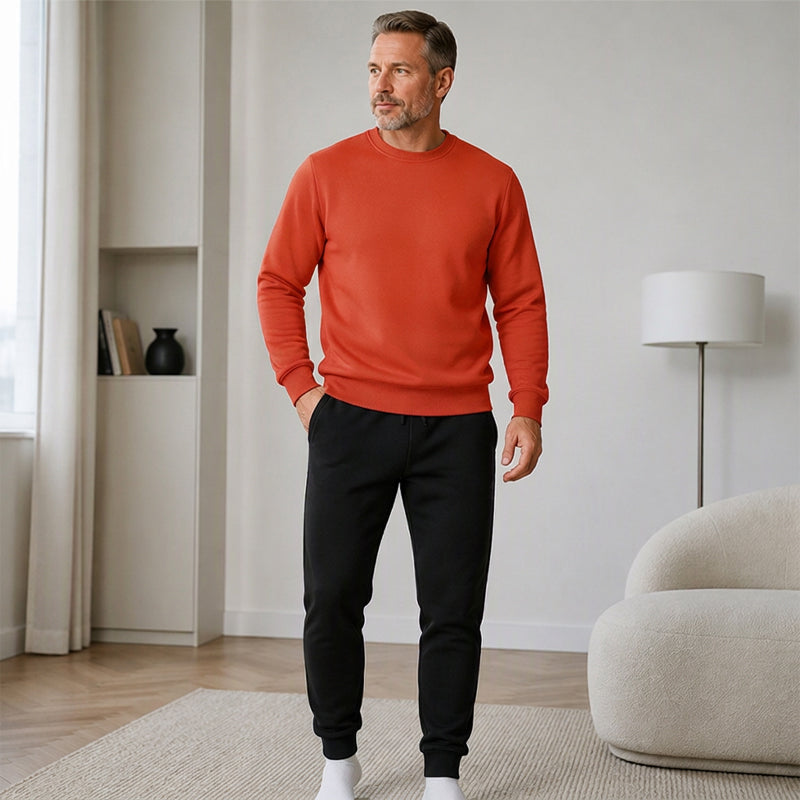Men's Winter Warm Sweatshirt and Sweatpants Set