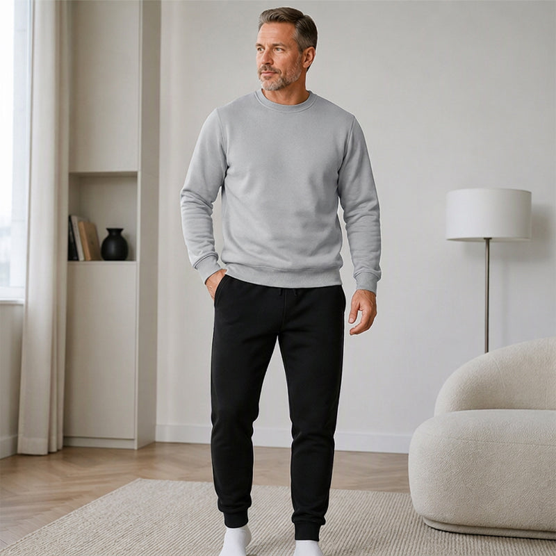 Men's Winter Warm Sweatshirt and Sweatpants Set