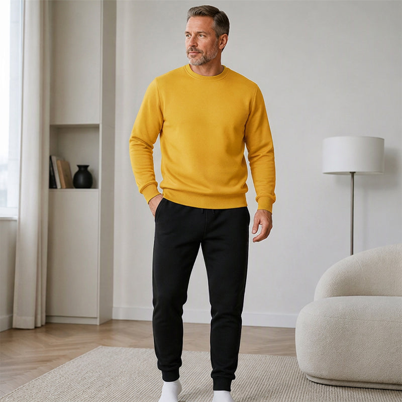Men's Winter Warm Sweatshirt and Sweatpants Set