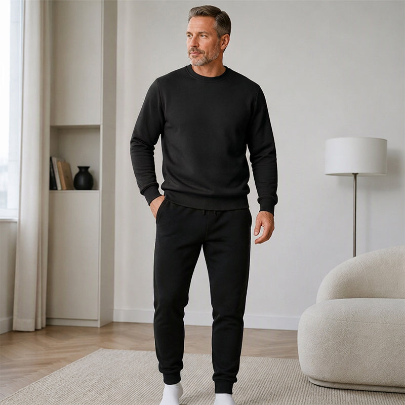 Men's Winter Warm Sweatshirt and Sweatpants Set