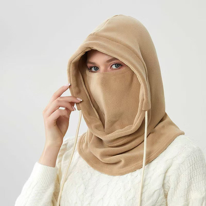 All-in-one thermal winter face mask & hood