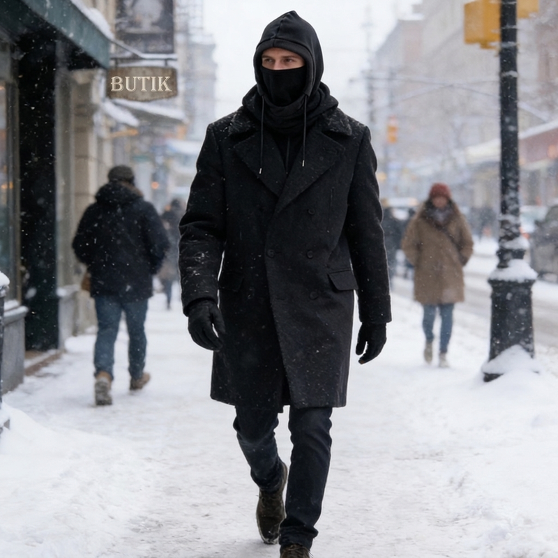All-in-one thermal winter face mask & hood