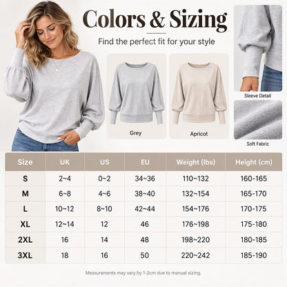 Women's Casual Batwing Sleeve Sweater