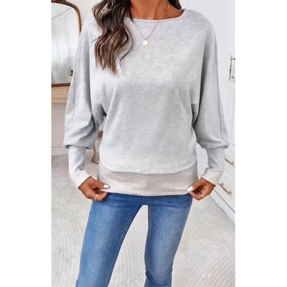 Women's Casual Batwing Sleeve Sweater