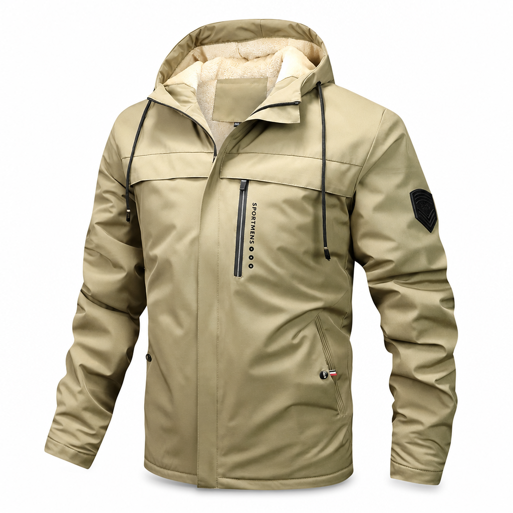 Men's American Retro Plush Lined Loose Fit Spring Autumn Coat🤎