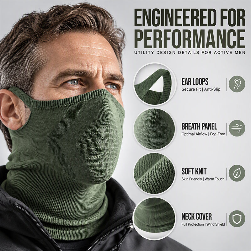 Windproof Ear Loop Neck Gaiter