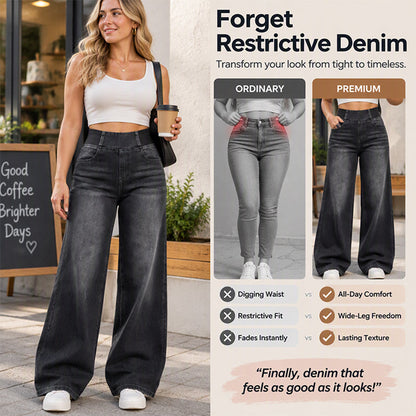 Women's Casual Stretch Wide-Leg Jeans