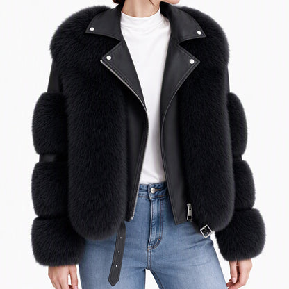 Women's Faux Fur Short Winter Coat