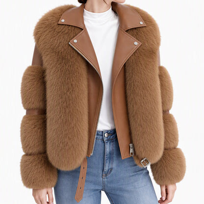 Women's Faux Fur Short Winter Coat