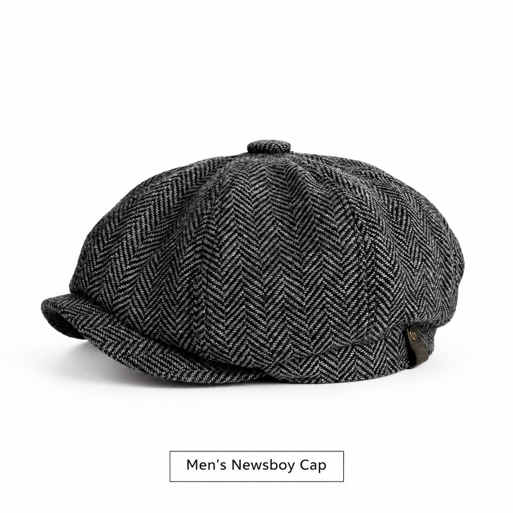 Vintage British Style Newsboy Cap for Men and Women Classic Casual Flat Cap Octagonal Beret Hat