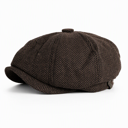 Vintage British Style Newsboy Cap for Men and Women Classic Casual Flat Cap Octagonal Beret Hat