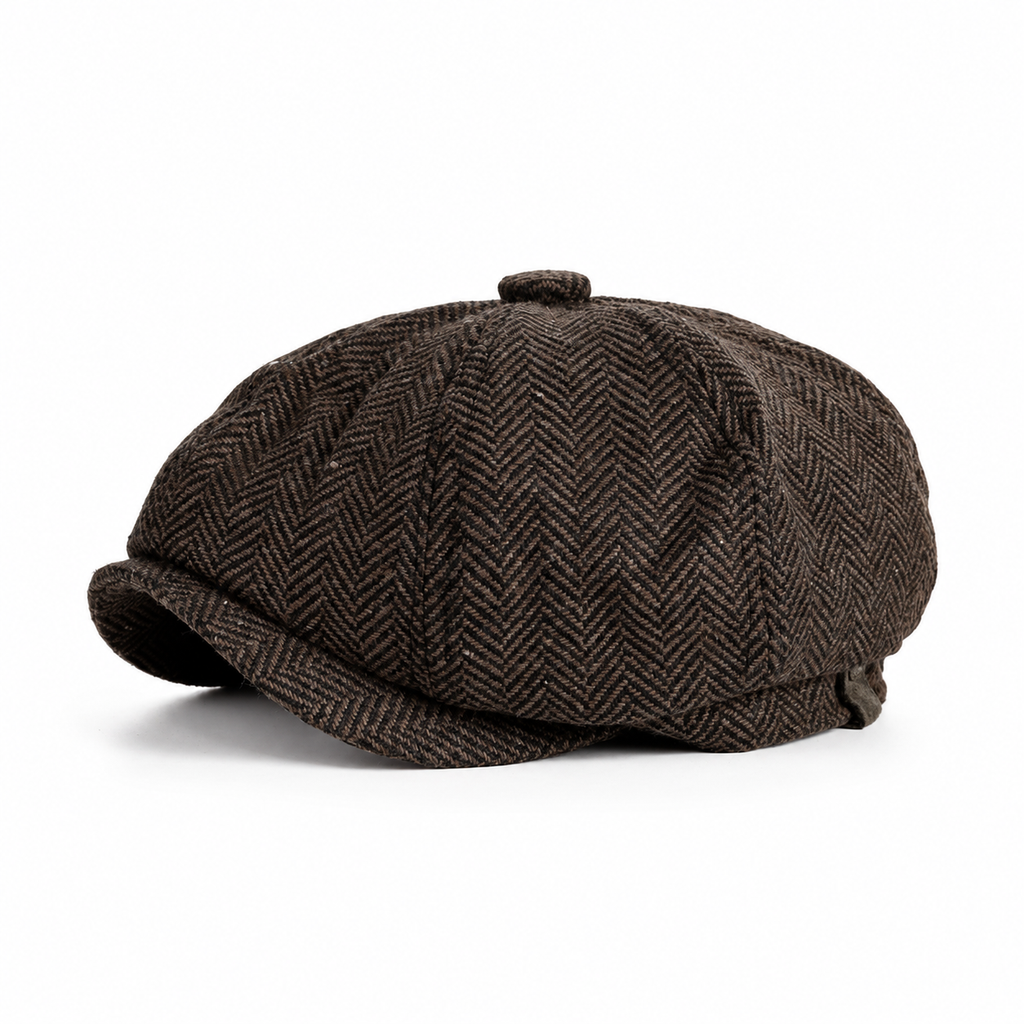 Vintage British Style Newsboy Cap for Men and Women Classic Casual Flat Cap Octagonal Beret Hat