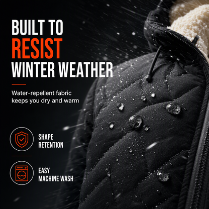 Men's Winter Hooded Padded Jacket and Pants Set