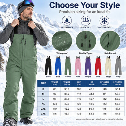 Unisex Waterproof Ski Bib Pants🔥