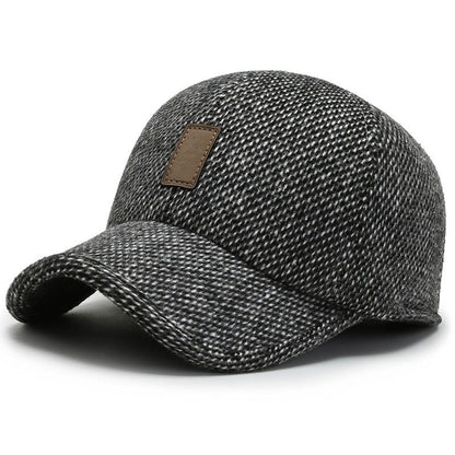 Men's Warm Baseball Cap with Ear Flaps