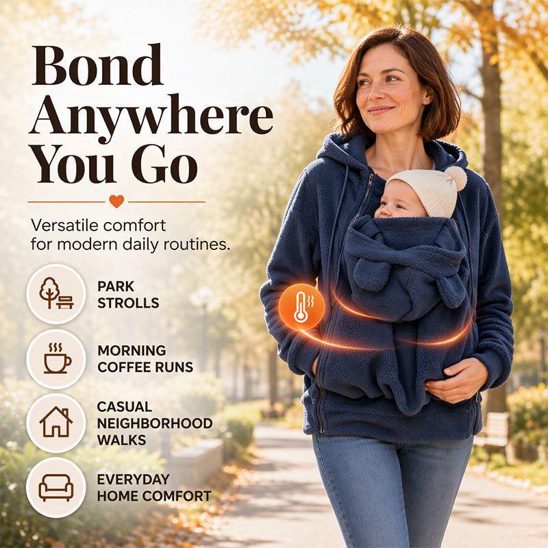 Cozy Warm Babywearing Hooded Jacket
