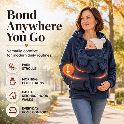 Cozy Warm Babywearing Hooded Jacket