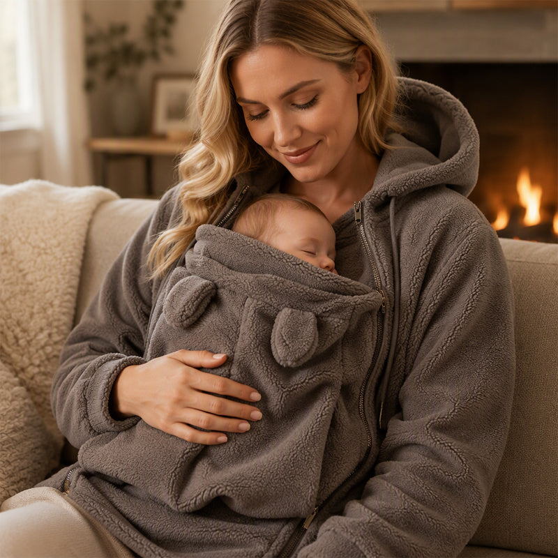 Cozy Warm Babywearing Hooded Jacket