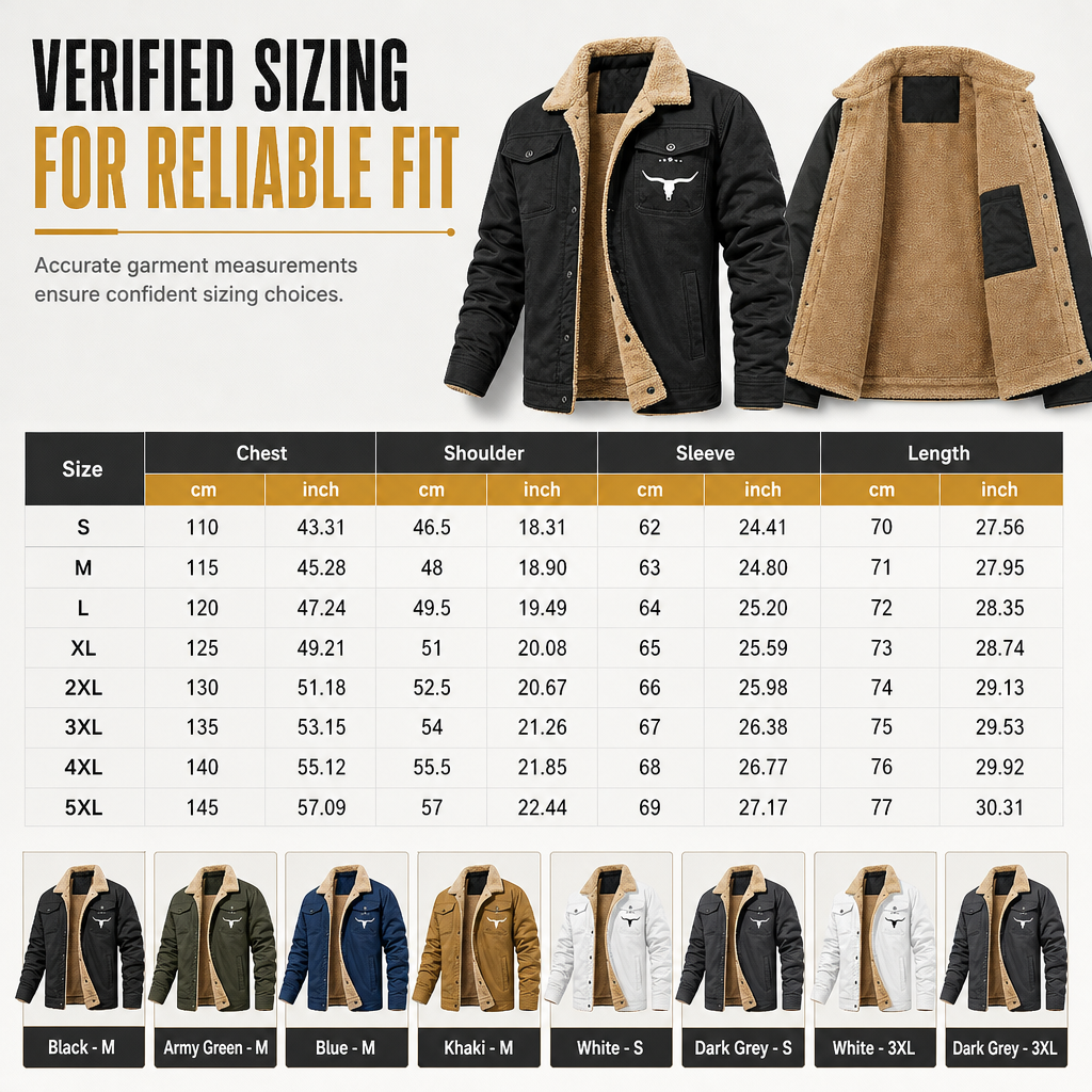 Men's Plush Lined Workwear Casual Fall Winter Warm Coat