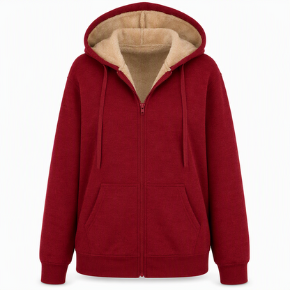 Women's Winter Warm Fleece Hooded Sweatshirt