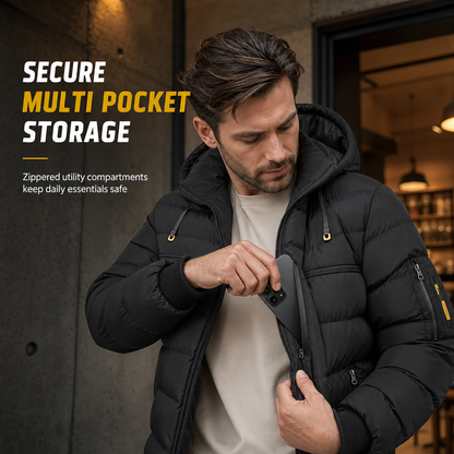 Men's Casual Winter Short Cotton-Padded Warm Insulated Coat