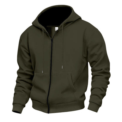Men's Warm-Lined Full-Zip Hooded Sweatshirt