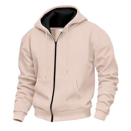 Men's Warm-Lined Full-Zip Hooded Sweatshirt